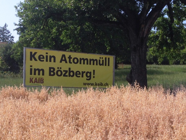Sommer 2015 KAIB Banner in der naturnahen Landschaft auf dem Boezberg