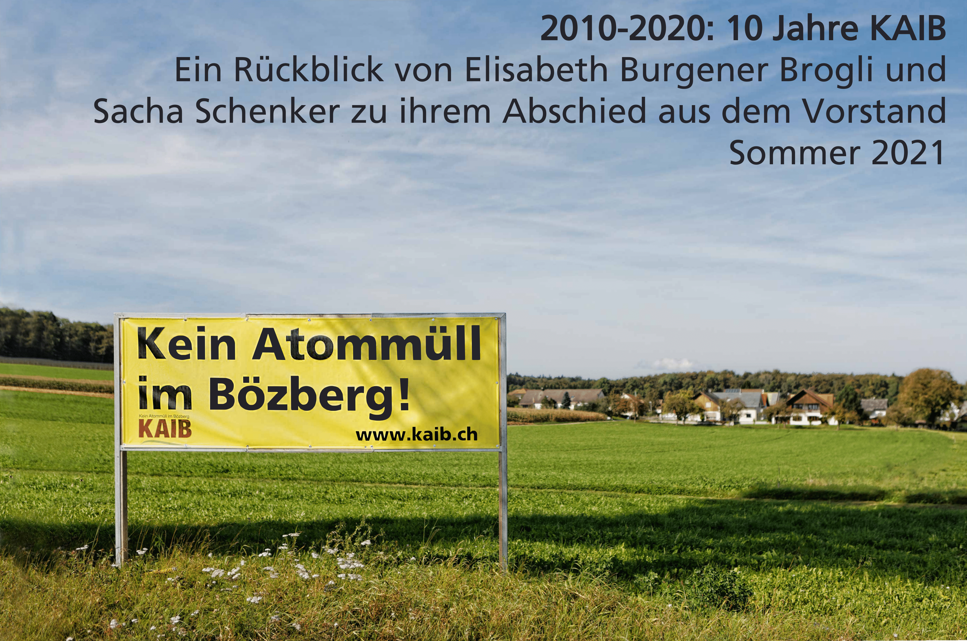 Praesentation 2010-2020 10 Jahre KAIB Elisabeth Burgener Sacha Schenker Startseitenbild