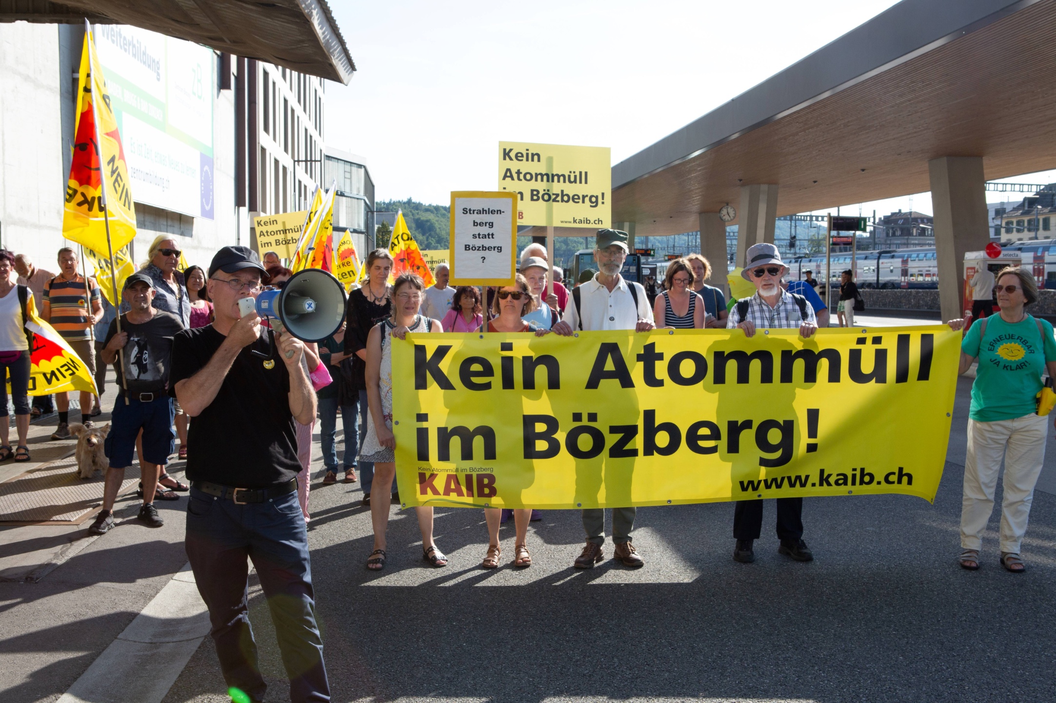 KAIB an der Kundgebung gegen atomare Risiken in Brugg 2022